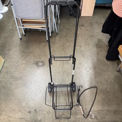 Protege Metal Folding Luggage Cart, Black Very Good Condition