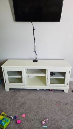 White TV stand