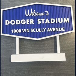 Replica Dodgers welcome Sign 