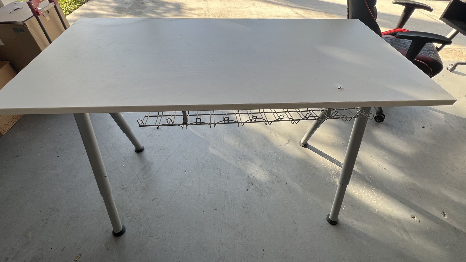 IKEA Extendable Computer Desk With Book Shelf - Versatile & Space-Saving