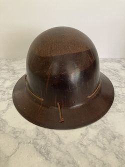 Vintage Fiberglass Mining Helmet