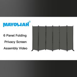 Folding Privacy Screen Room Divider