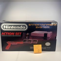 Complete inbox near meant Nintendo entertainment system with light gun