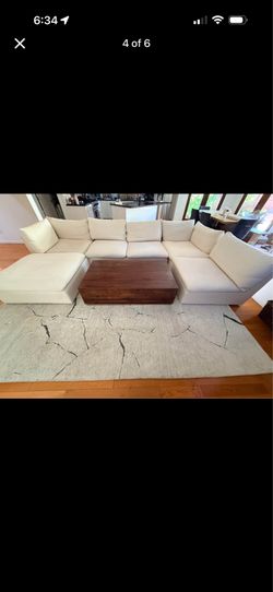 Sixpenny Aria sectional with ottoman