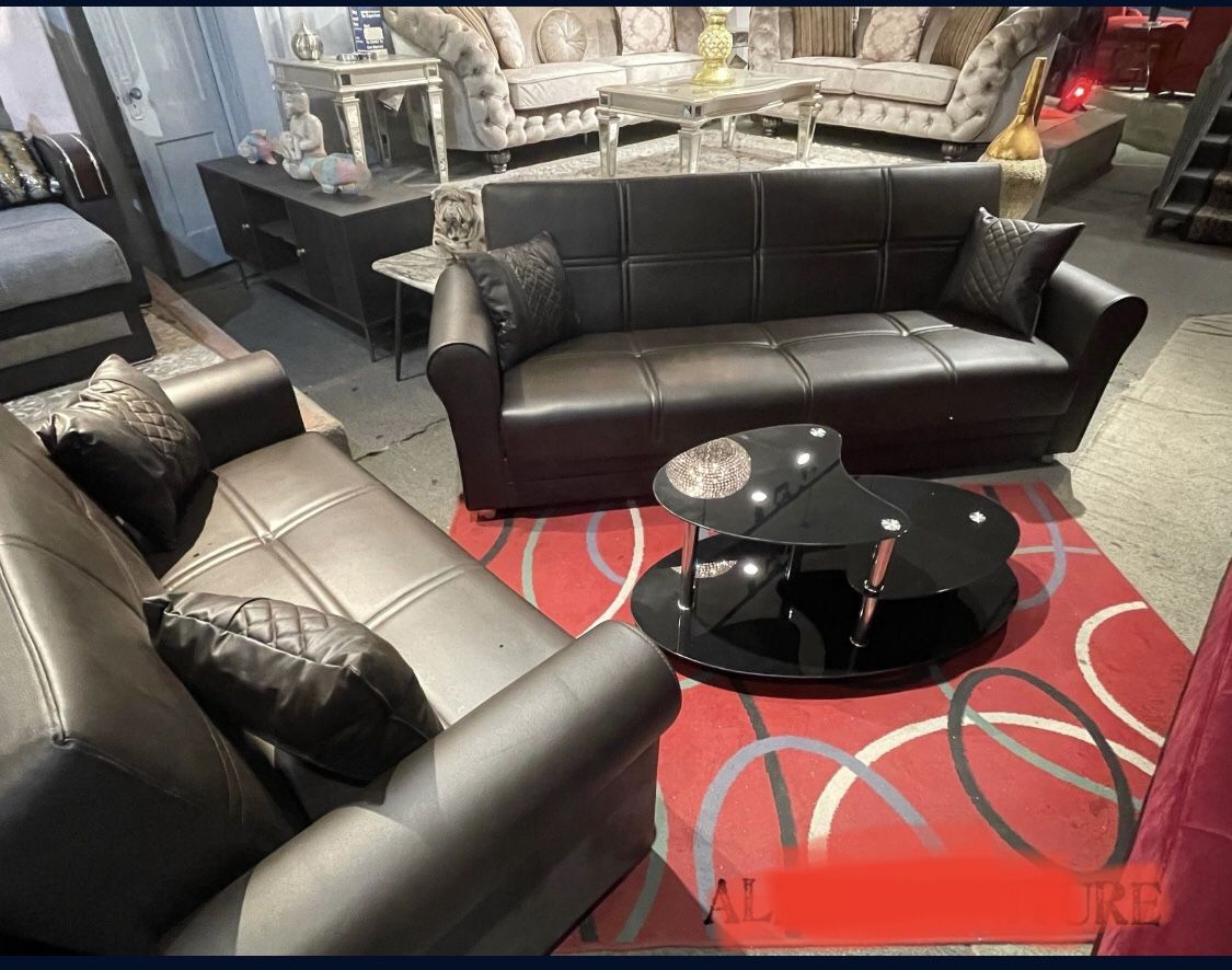 Sofa Set Faux Leather Only For 749$ We Deliver !!