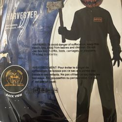 Costume- Harvester Pumpkin Head Youth Medium 8-10