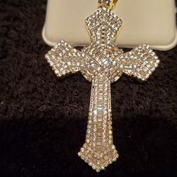 Remarkable Cross And Tennis Chain 