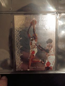 Dennis Rodman-1995-96 Special Edition Silver Foil w Michael Jordan
