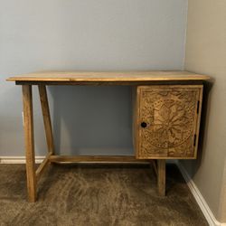 Wooden Desk with Detailed Storage Space
