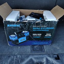 Dual Heavy Duty Air Compressor/ Battery Charger 