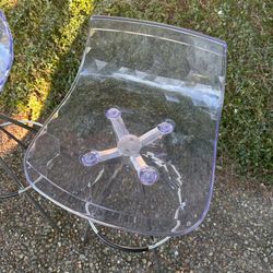 Clear swivel barstools