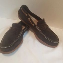 Sperry Chocolate Brown Suede  Size 10