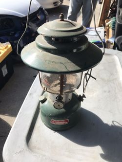 Vintage Coleman 1960’s Double Dual Mantle Lantern model 228F 1/73 USA Made