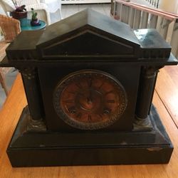 1800s Cast-iron Mantle Clock