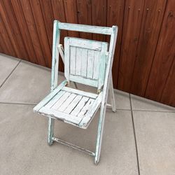 Old Wooden Folding Chair