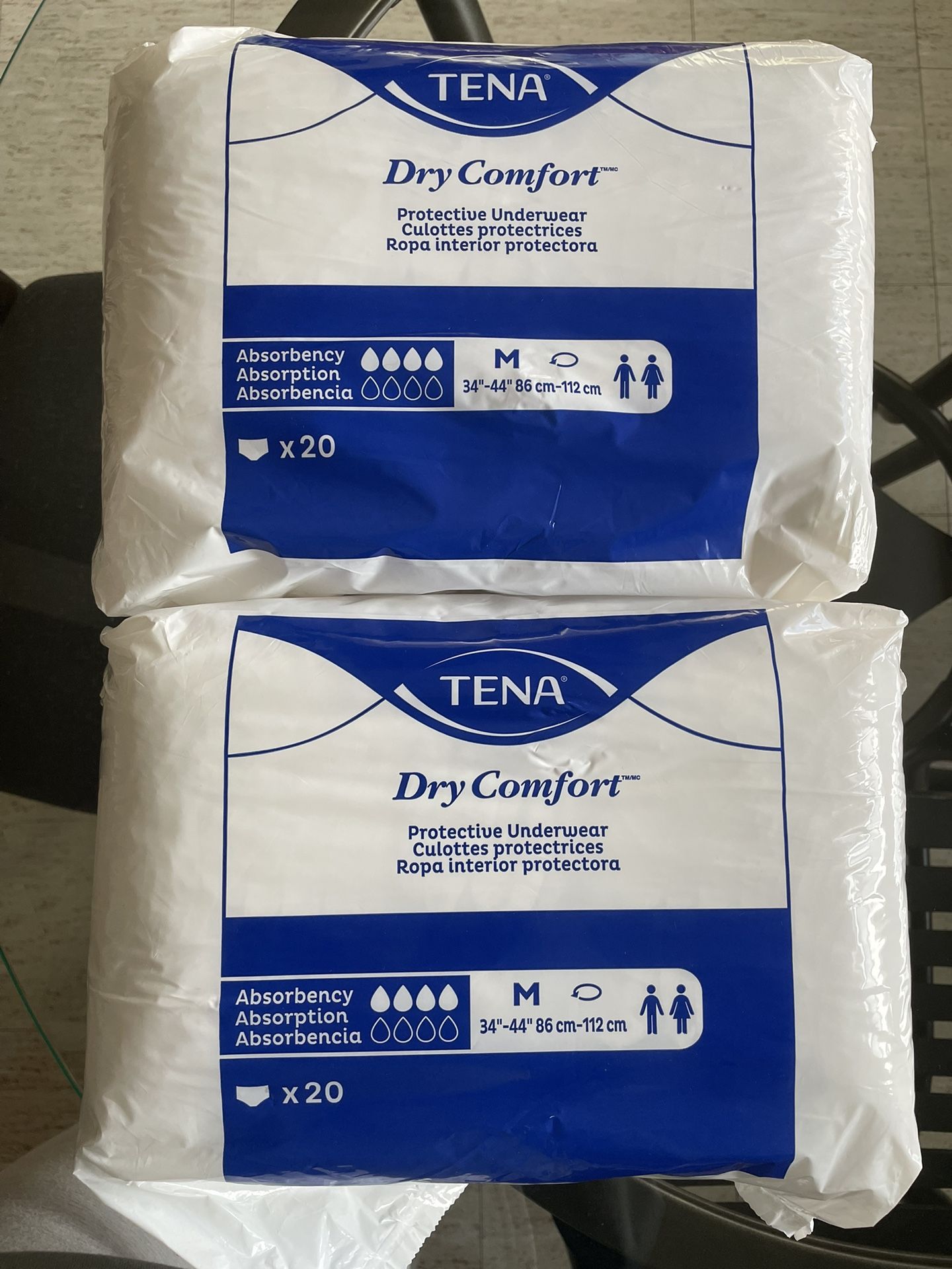 Box Of Underwear - Tena Dry Comfort