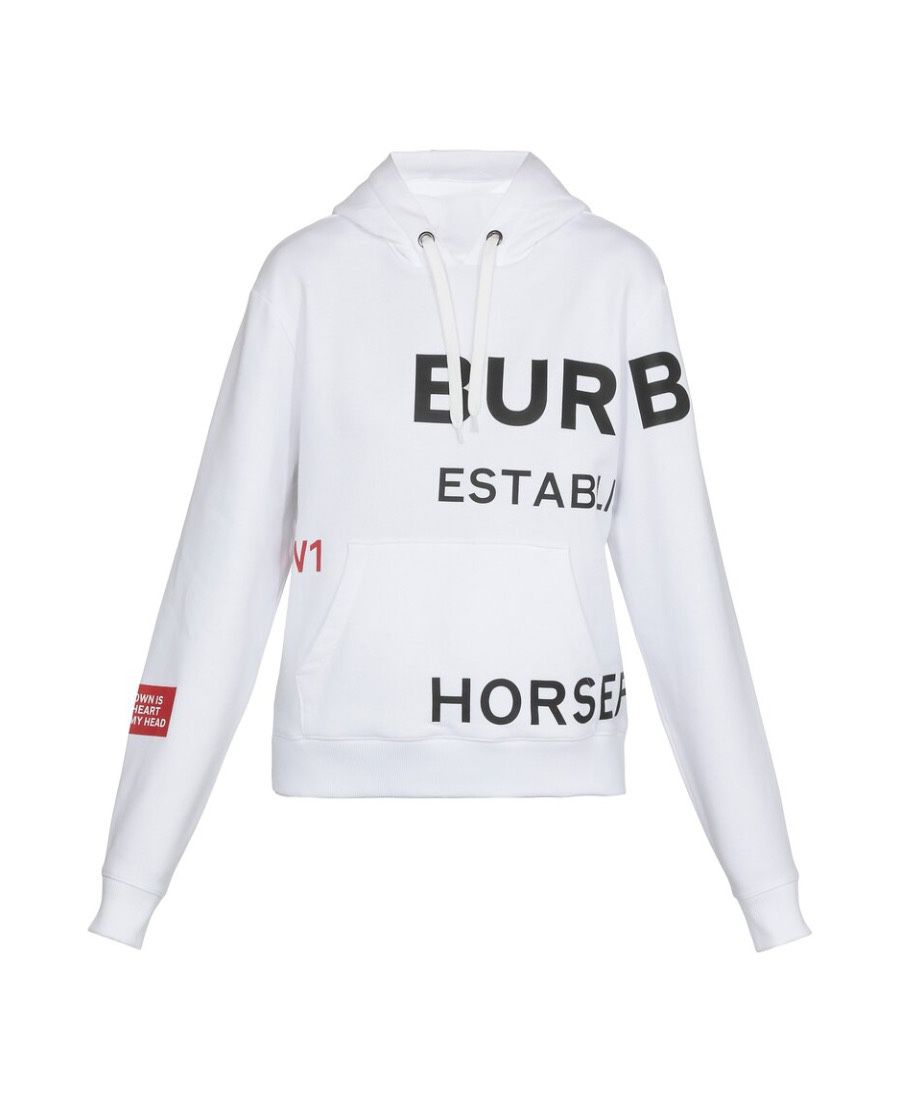 Burberry Horseferry Print Cotton Oversized Hoodie