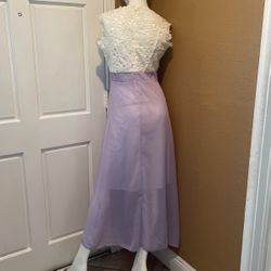 White And Purple Dress 