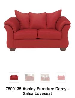 Ashley Furniture Darcy Salsa Loveseat Couch