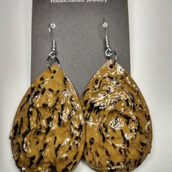 Painted WOODEN EARRINGS
