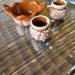 Tasitas  Para  Café  Y  Plato  Salsero