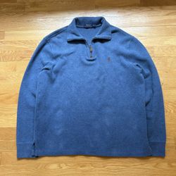 Late 90s Ralph Lauren Navy Quarter Zip