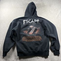 Insomniac Escape 2017 Men’s M Black Hoodie Psyco Circus Graphic Rave Rare #1039