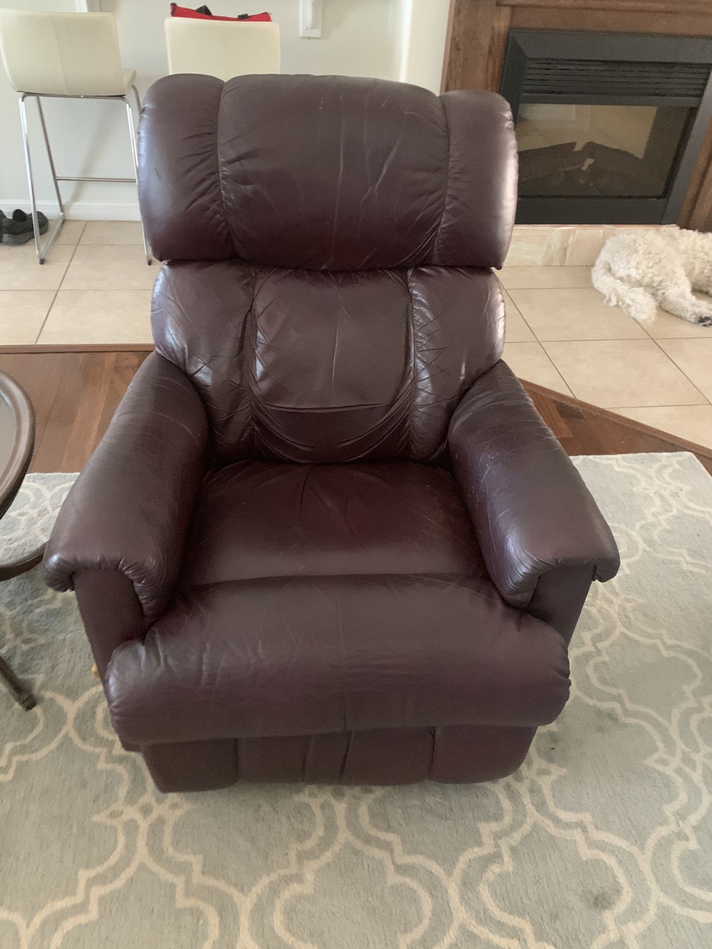 Leather Lazy boy Chair