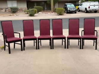 6 Upholstered Dining Room Chairs