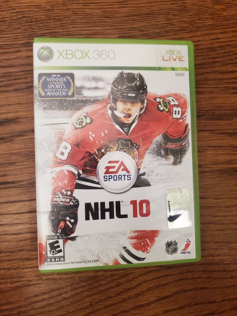 NHL hockey 10 for Xbox 360