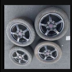 4 — 205/55r16 225/50r16 5x4.5 5x114.3 Stock S2000 AP1 S2k Accord Rsx Camry Civic RAV4 Wheels Rims Good 90% Treads Tires!!!!!!!!!!!!!!!!