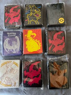 New collection of sealed Pokémon TCG card sleeve packs