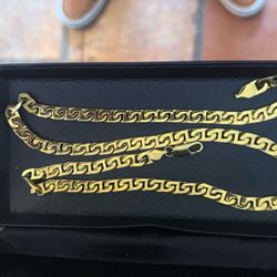 Stainless Steel Yellow  Chain