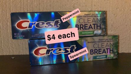 Crest clean breath toothpaste