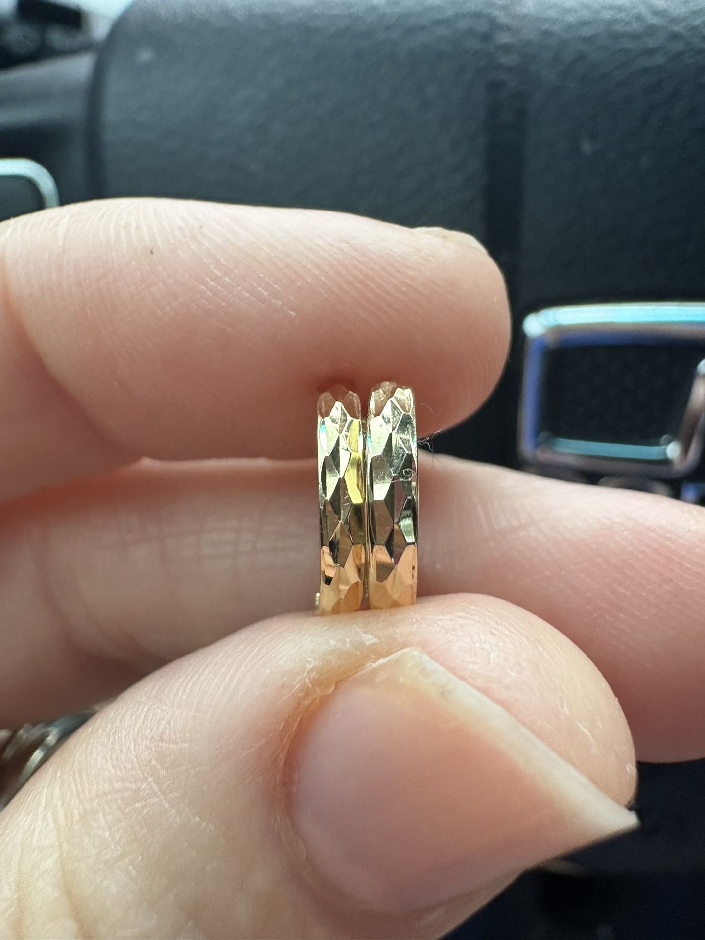 14k Gold Huggies earrings- Like New