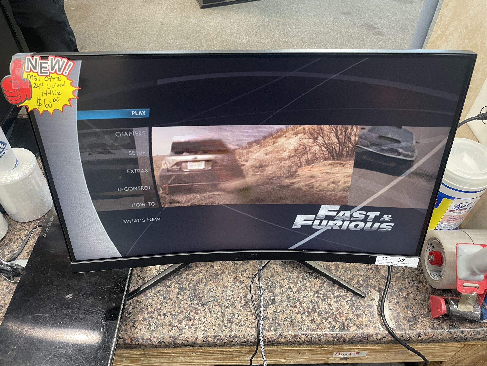 Msi Optix 24” Curved Monitor 144hz