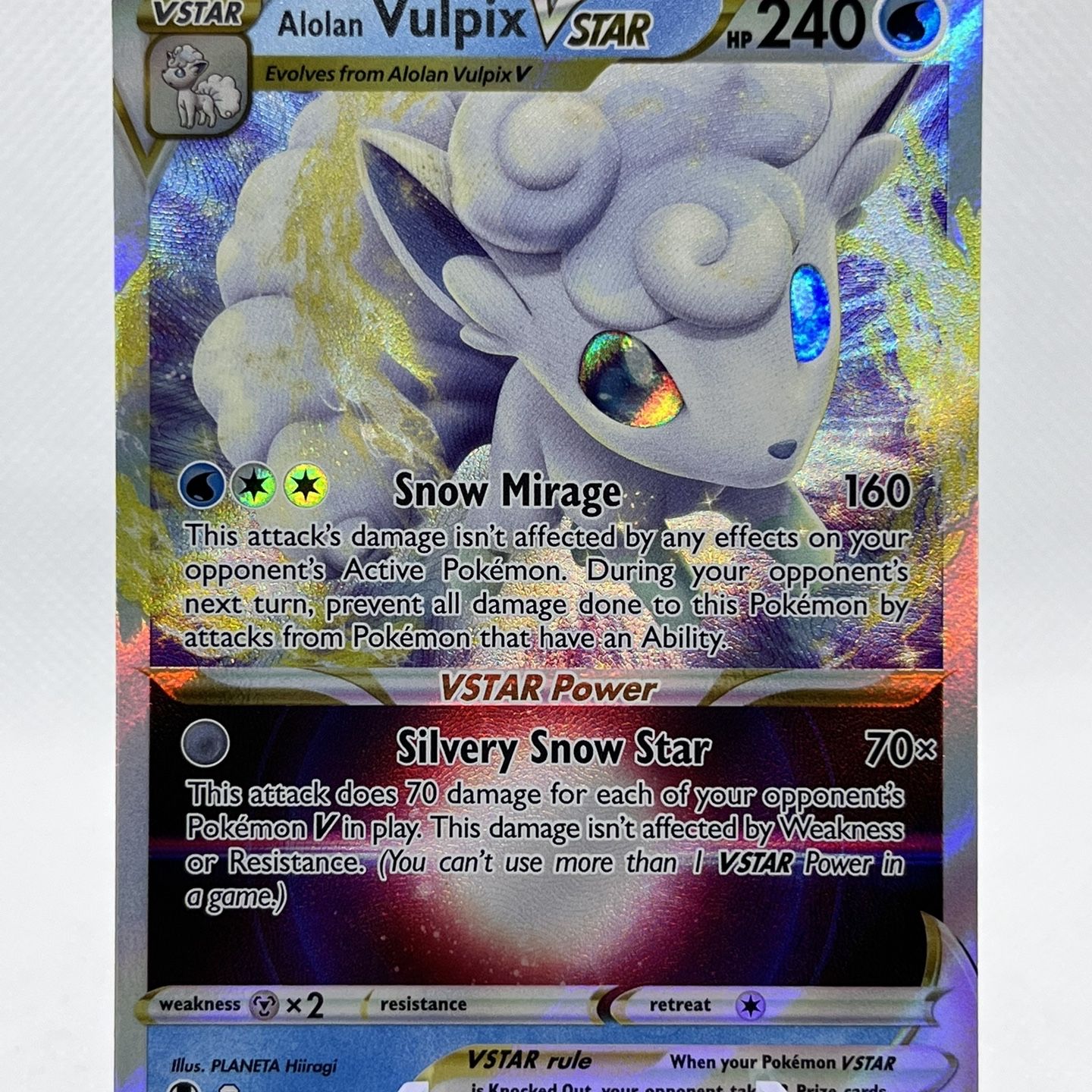 pokemon tcg silver tempest 034 195 alolan vulpix vstar card Amazon.com: Pokemon - Alolan Vulpix Vstar 034/195- Silver Tempest - Ultra  Rare main image 1