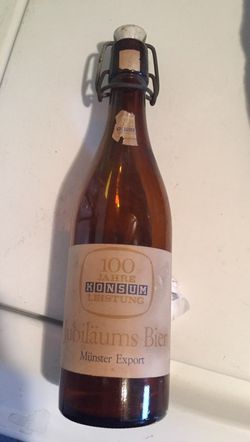Beer Bottle from the late 1800’s Jubilaums Bier