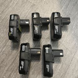 For parts Set 5 Batteries Ryobi Doesn’t Work