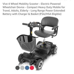 4 Wheel Mobility Scooter 