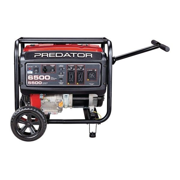 6500 Watt Gas Powered Portable Generator, CARB