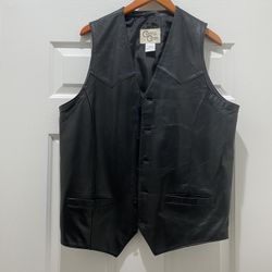 Cripple Creek Genuine Leather Vest, XL TALL 