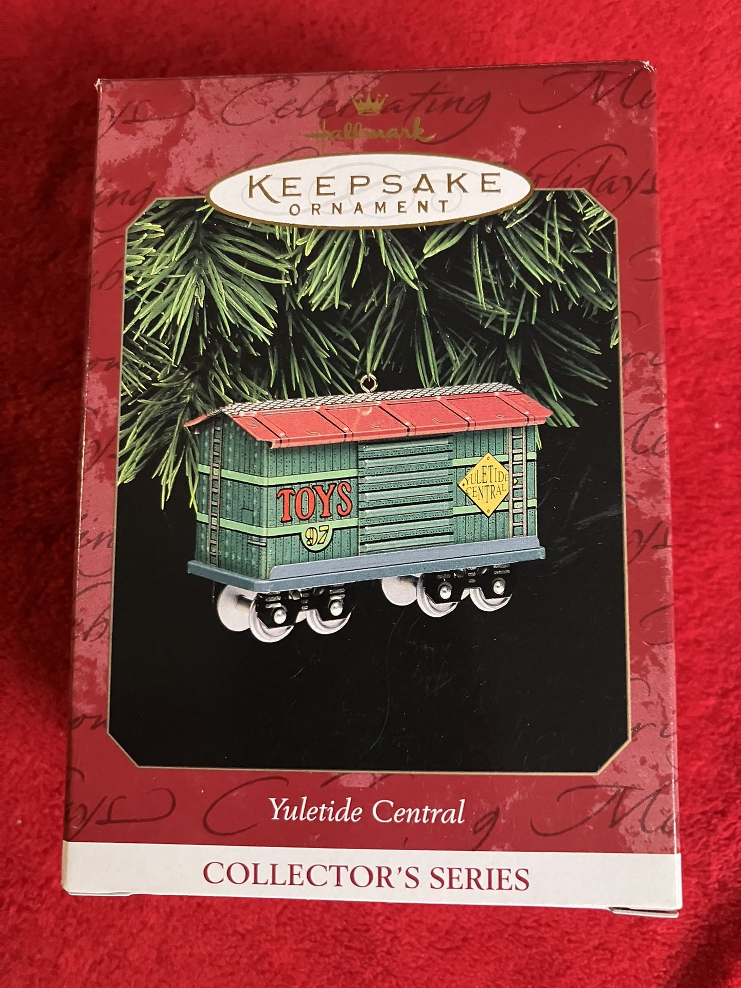 HALLMARK 1997 PRESSED TIN YULETIDE CENTRAL TOYS TRAIN CHRISTMAS ORNAMENT ‼️ See More HOT Items Here .... ‼️ Retail $19 ‼️