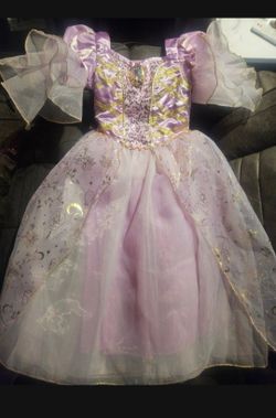 Rapunzel Princess Costume Dress Girls