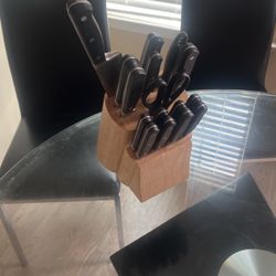 Knifes Sets Wood Blocks 