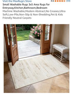 MaxRugrs 3x5 Washable Area Rug
