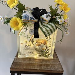 Glass Light Up Decor