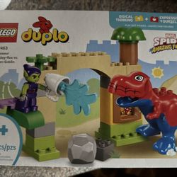 Duplo spidey rex vs green goblin