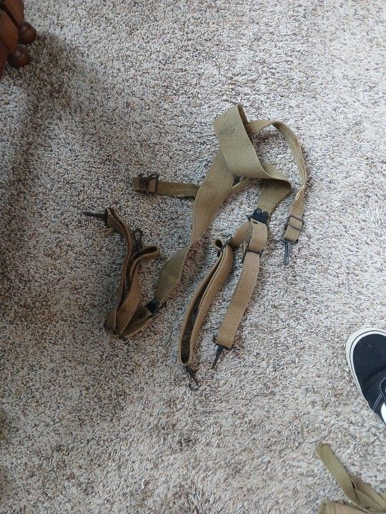 ORIGINAL WWII US ARMY COMBAT SUSPENDERS