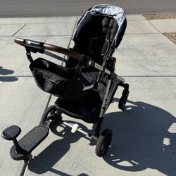 Mockingbird double Stroller with Riding Board
